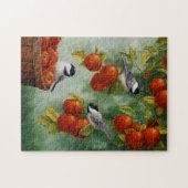 Puzzle Chickadee Birds Apple Harvest (Horizontal)