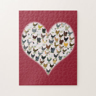 Puzzle Chicken Heart