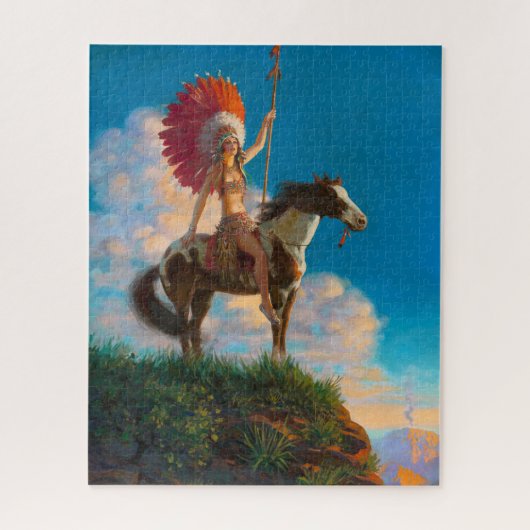 Puzzle Chieftess Femme Amérindienne Chef (Vertical)