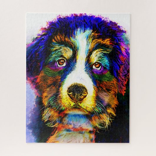 Puzzle Chien 157 Multicolor Bernese Mountain (Vertical)
