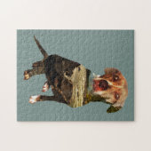 Puzzle chien à double exposition (Horizontal)