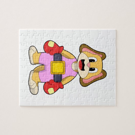 Puzzle Chien à la boxe avec gants de boxe (Horizontal)