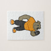 Puzzle Chien à la condition physique avec Dumbbell (Horizontal)