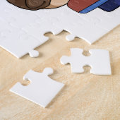 Puzzle Chien à la musique avec casque (Côté)