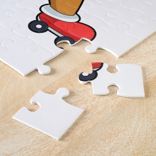 Puzzle Chien à roulettes (Côté)