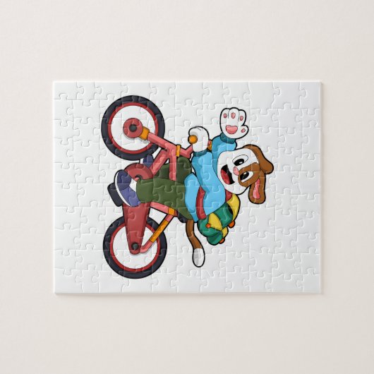 Puzzle Chien à vélo (Horizontal)
