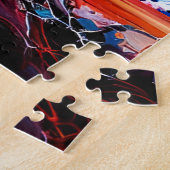 Puzzle chien Abstrait de couleur de splash (Côté)