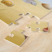 Puzzle chien afghan sur la plage (Côté)