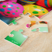 Puzzle Chien allongé sur des œufs de Pâques (Côté)