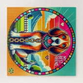 Puzzle Chien animé mignon (Horizontal)