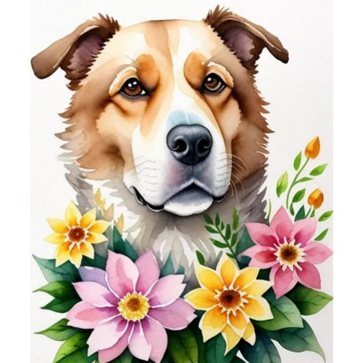 Puzzle Chien aquarelle