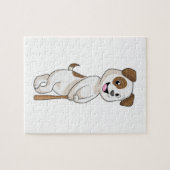 Puzzle Chien au baseball avec batte de baseball (Horizontal)