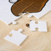 Puzzle Chien avec Beanie (Côté)