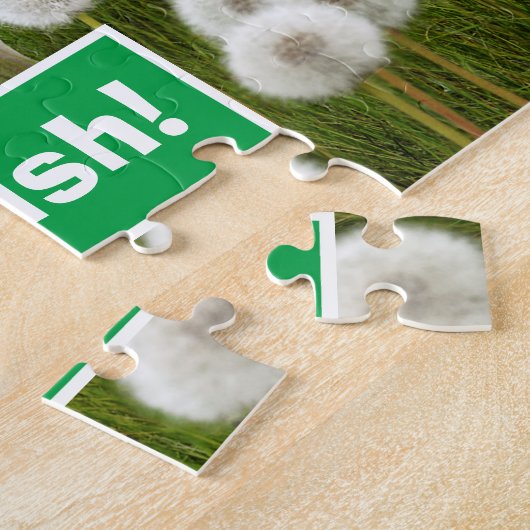 Puzzle Chien avec Dandelion (Côté)