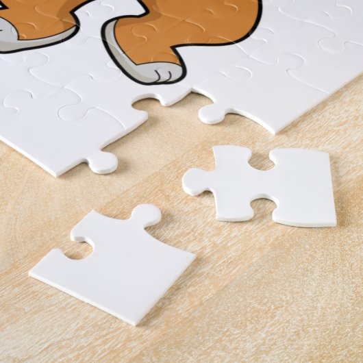 Puzzle Chien avec os comme lapin (Côté)