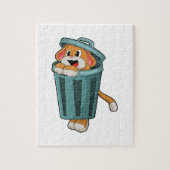 Puzzle Chien avec Trashcan (Vertical)