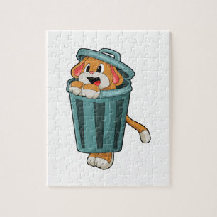 Puzzle Chien avec Trashcan