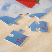 Puzzle Chien Basenji jouant sur la scène hivernale de nei (Côté)