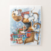 Puzzle Chien Beagle Joueur Chien Noël Chien Dormant Chiot (Vertical)