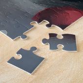 Puzzle Chien berger allemand en Noël de neige (Côté)