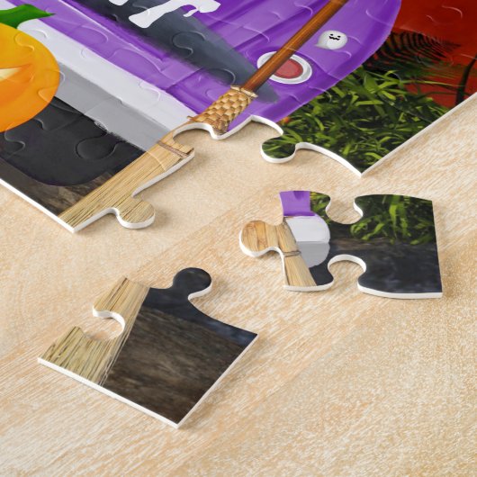 Puzzle Chien berger allemand noir dans un camion Hallowee (Côté)