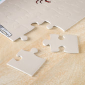 Puzzle Chien Blanc Et Bleu À L'Iggy Sur Une Plage Tropica (Côté)