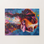 Puzzle Chien breton coloré (Horizontal)