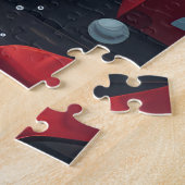 Puzzle Chien Caniche Avec Cheminée De Cadeaux De Noël (Côté)