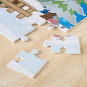 Puzzle Chien carlin avec cadeaux de Noël (Côté)