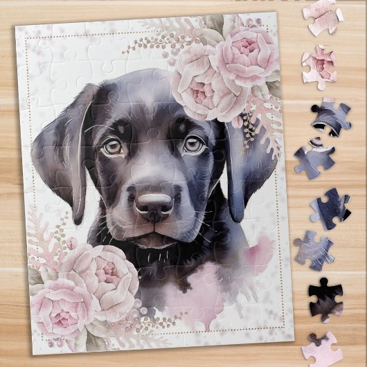 Puzzle Chien Chien Chien Chien Noir Labrador Rétriever