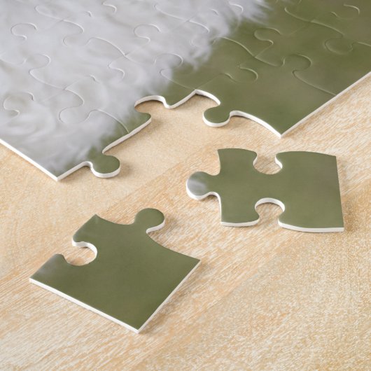 Puzzle Chien chiot blanc bouffonné (Côté)