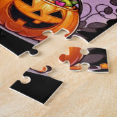 Puzzle Chien/chiot d'Halloween mignon (Côté)