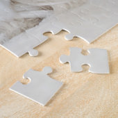 Puzzle Chien chiot maltais blanc mignon dans un chapeau d (Côté)