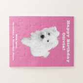 Puzzle Chien chiot maltais le plus mignon (Horizontal)