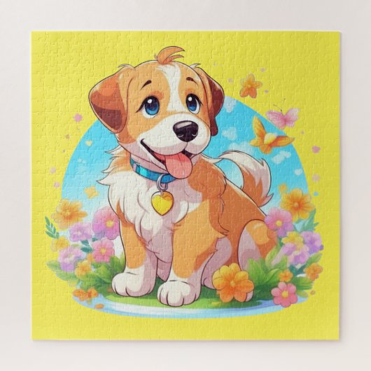 Puzzle Chien chiot mignon (Vertical)