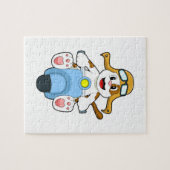 Puzzle Chien comme Biker avec Scooter.PNG (Horizontal)