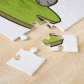 Puzzle Chien comme coureur avec Casquette (Côté)