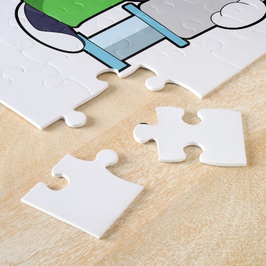 Puzzle Chien comme docteur avec seringue (Côté)