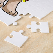 Puzzle Chien comme pompier avec casque d'incendie (Côté)