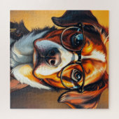 Puzzle Chien Cool avec Lunettes de Soleil (Horizontal)