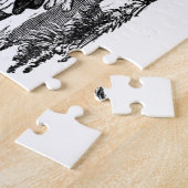 Puzzle Chien courant art animal antique illustration vict (Côté)