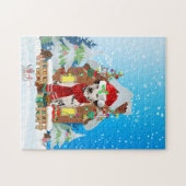 Puzzle Chien dalmate avec cadeaux de Noël (Horizontal)