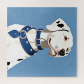 Puzzle Chien Dalmatien Avec Collier Bleu (Horizontal)