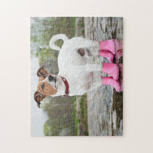 Puzzle Chien Dans La Pluie (Vertical)