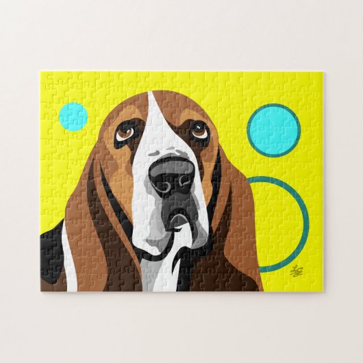 Puzzle Chien de Basset Hound (Horizontal)