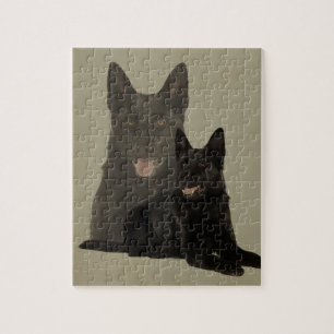 Puzzle Chien de berger allemand noir - GSD