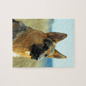 Puzzle Chien de berger allemand personnalisable (Horizontal)