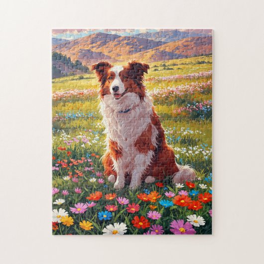 Puzzle Chien de berger Border Collie (Vertical)