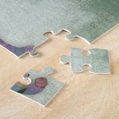 Puzzle Chien de boxeur floral sur le vert (Côté)