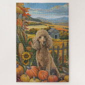 Puzzle Chien de canicule moisson d'automne Thanksgiving (Vertical)